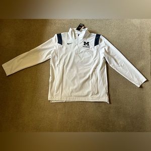 NEW Men’s Nike Michigan Official On-Field 1/4 Zip Pullover